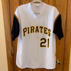 Pittsburgh Pirates White, Black, and Gold Jersey